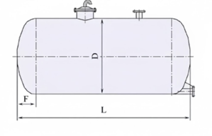 Tanque de almacenamiento horizontal de fibra de vidrio GFRP FRP