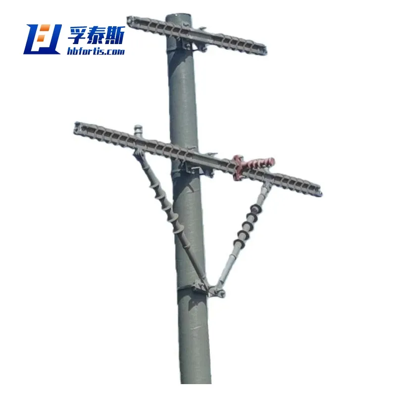 Poste el&eacute;ctrico de fibra de vidrio GFRP FRP para parque qu&iacute;mico, pueblo costero, zona monta&ntilde;osa, res