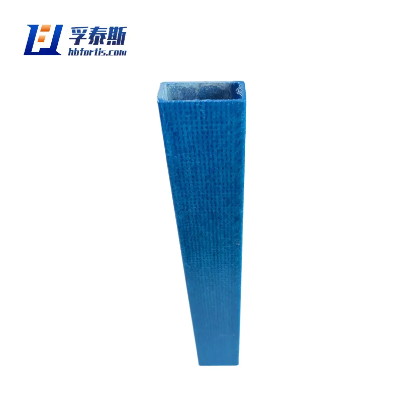 Tubo rectangular de fibra de vidrio GFRP FRP para marco de ventana de cerca de pasamanos FT-RCT58a