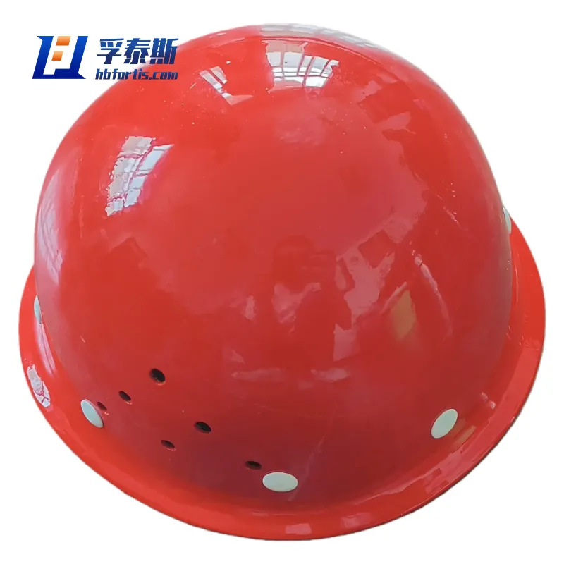 Casco de seguridad de fibra de vidrio GFRP FRP para sitio de construcci&oacute;n/planta qu&iacute;mica FT-SH