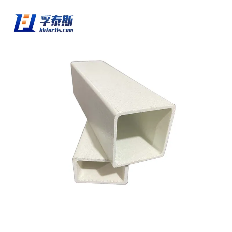 Tubo rectangular de fibra de vidrio GFRP FRP para marco de ventana de pasamanos con soporte fotovolt