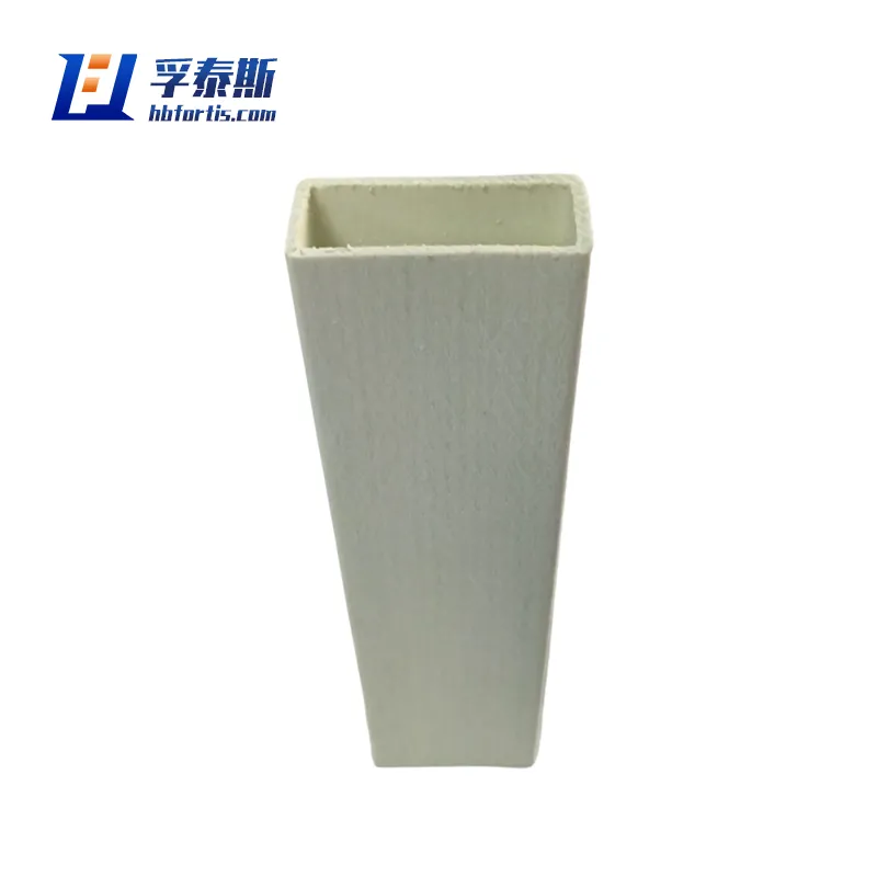 Tubo rectangular de fibra de vidrio GFRP FRP para marco de ventana de cerca de pasamanos FT-RCT57a