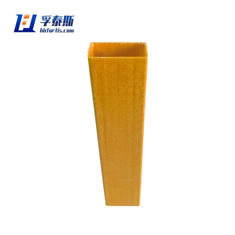 Tubo rectangular de fibra de vidrio GFRP FRP para marco de ventana de cerca de pasamanos FT-RCT58b