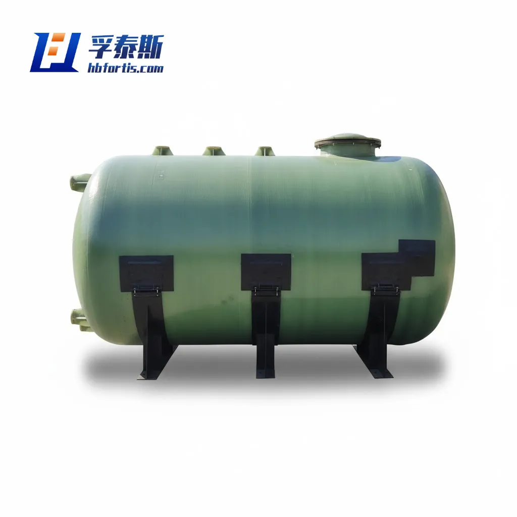 Tanque de almacenamiento horizontal de fibra de vidrio GFRP FRP para tanques de fertilizantes agr&iacute;co