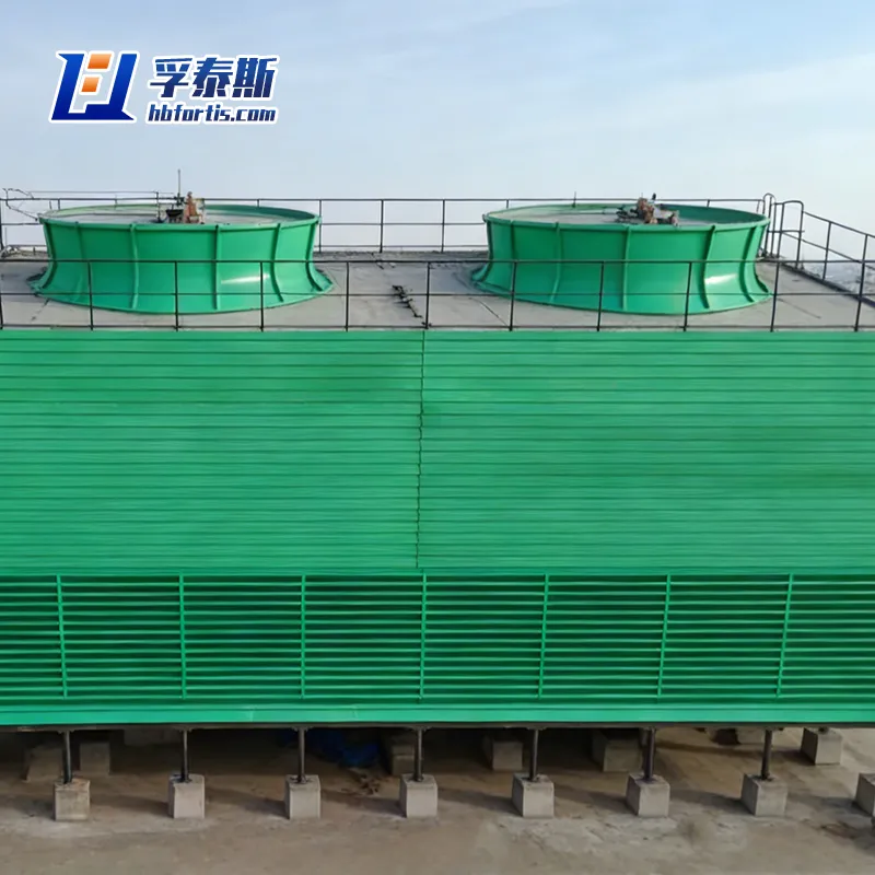 Torre de enfriamiento de flujo cruzado cuadrada de fibra de vidrio GFRP FRP para refrigeraci&oacute;n indus