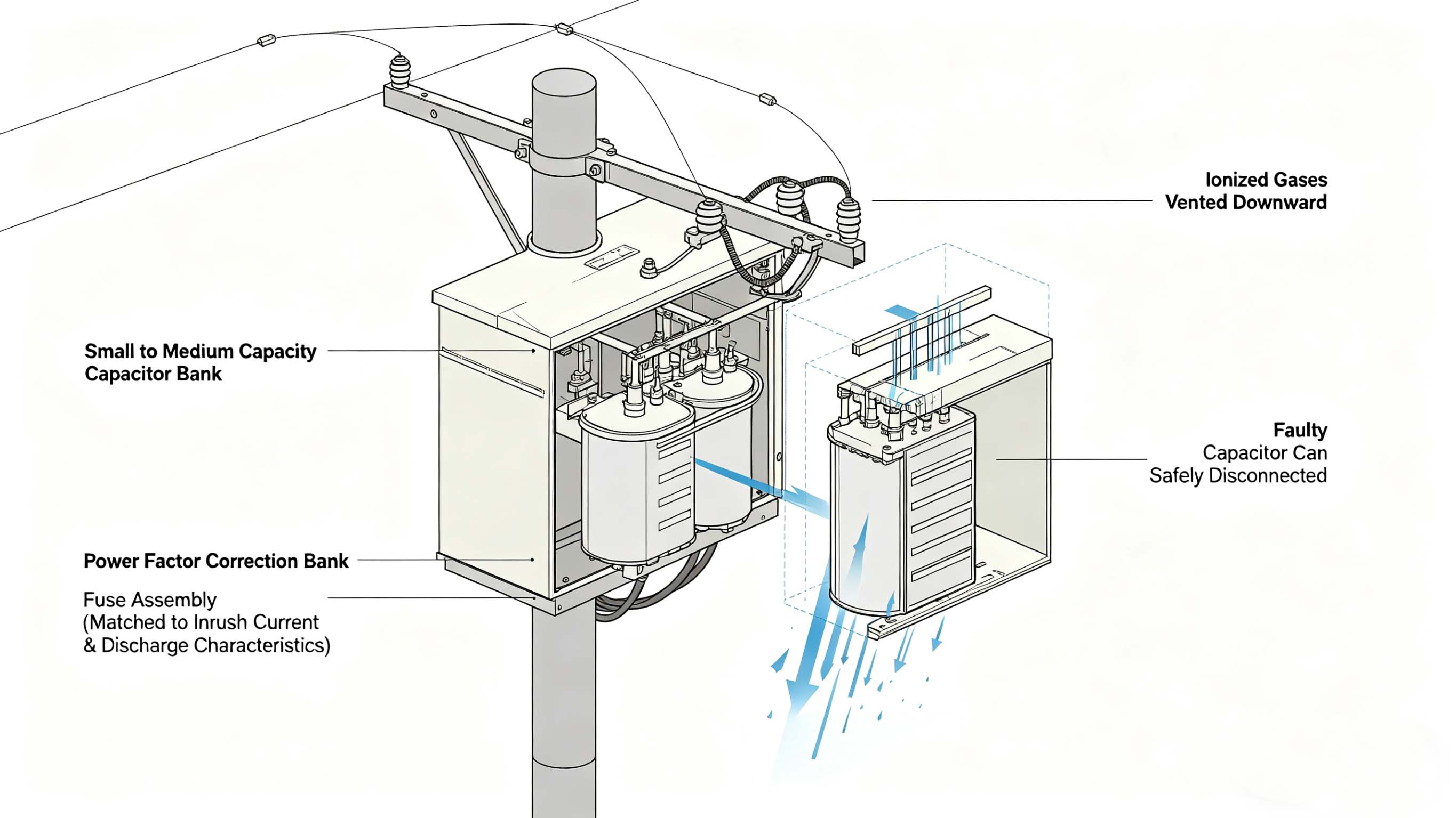 Conjunto de fusibles completo para sistema de energía eléctrica para transformador de distribución FT-CFA1 al proveedor de China