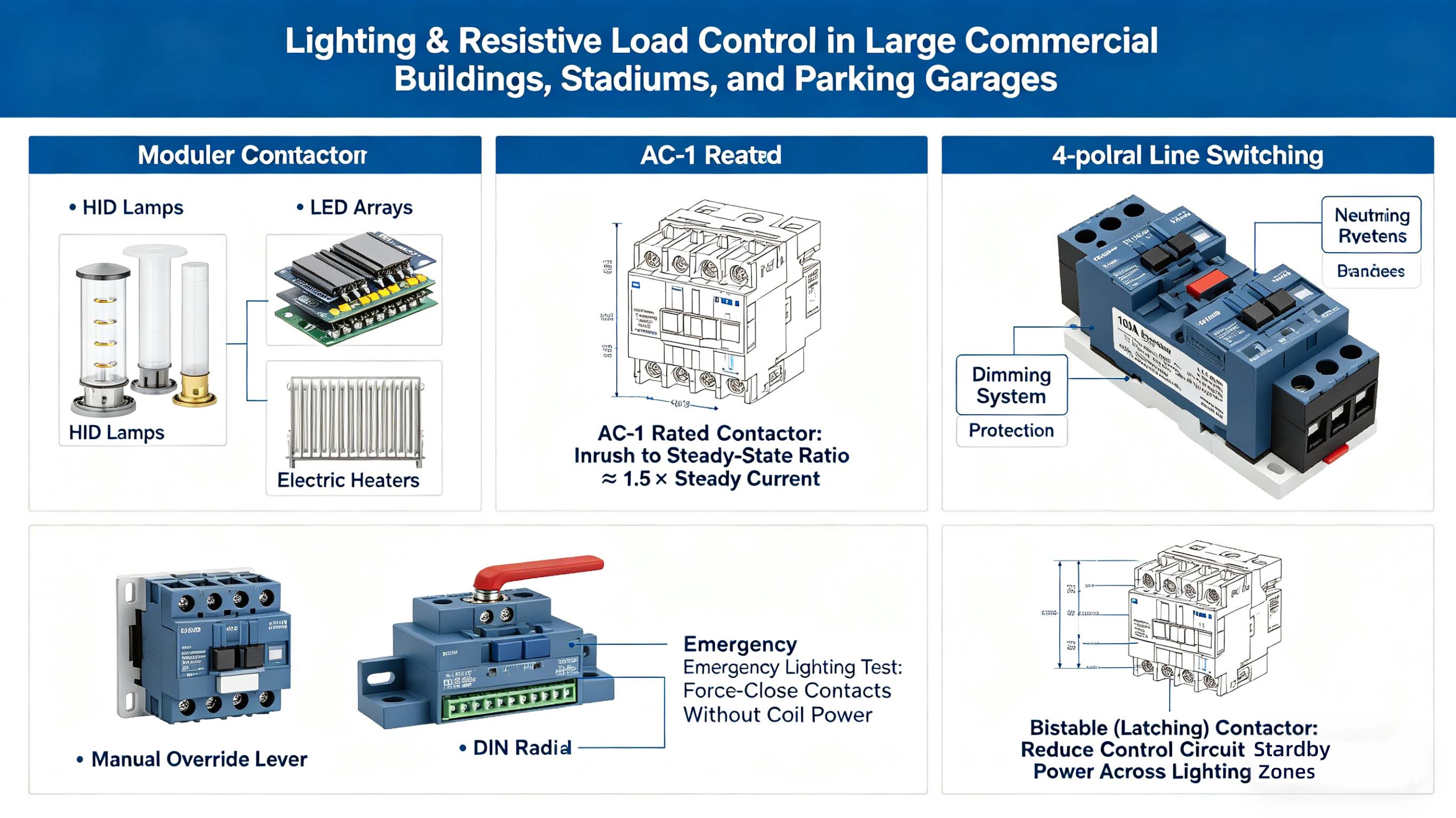 Contactor de sistema de energía eléctrica para control de motor de inducción trifásico F-C1 a exportador de China