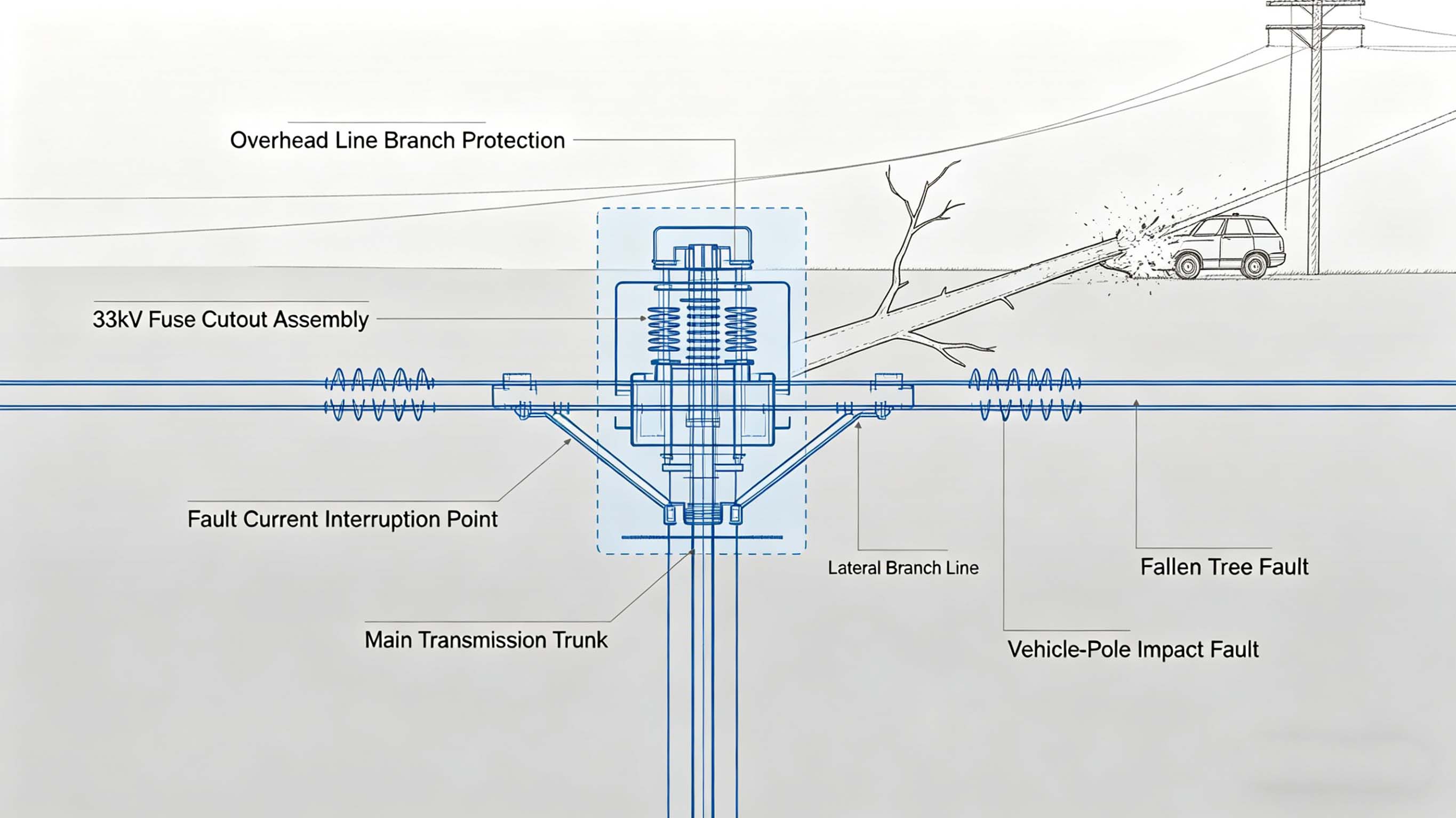 Conjunto de fusibles completo para sistema de energía eléctrica para transformador de distribución FT-CFA1 al proveedor de China